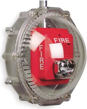 Audible/Strobe Guard, Polycarbonate, Surf