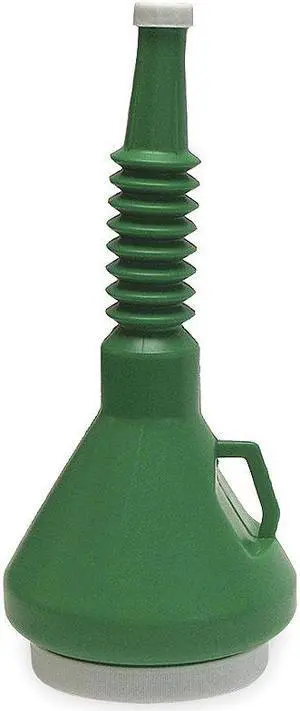 FUNNEL KING 32140 Polyethylene,1-1/2 qt.,14",6",1",Green