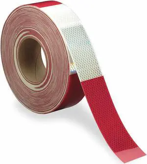 3M 983-326-6 Premium Grade Reflective Tape Reflective Sheeting 6 in Red/6 in