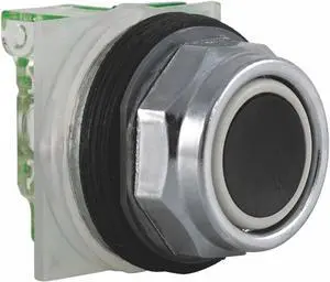 SCHNEIDER ELECTRIC 9001KR1BH6 Flush Push Button Operator, 30 mm, 1NC, Black