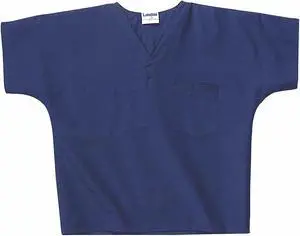 LANDAU 7502BNPXLRG Scrub Shirt, Cotton/Polyester, Short Sleeve, 2 Pockets, LANDAU 7502BNPXLRG Scrub Shirt, Cotton/Polyester, Short Sleeve, 2 Pockets,