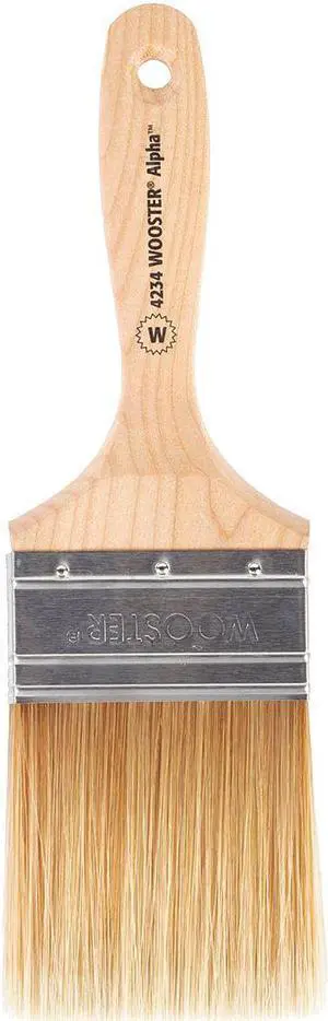 WOOSTER 4234-3 3" Wall Paint Brush, Micro Tip Bristle, Wood Handle