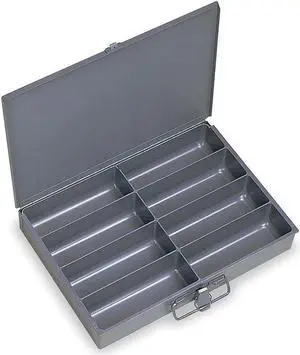 DURHAM MFG 213-95 Prime Cold Rolled Steel Compartment Box Gray