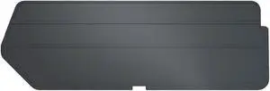 AKRO-MILS 40224 Plastic Divider, Black, 10 13/32 in L, 3 1/2 in H, 6 PK