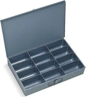 DURHAM MFG 115-95-D568 Steel, 12 compartments, 12 1/2 in D x 3 1/8 in H x 18