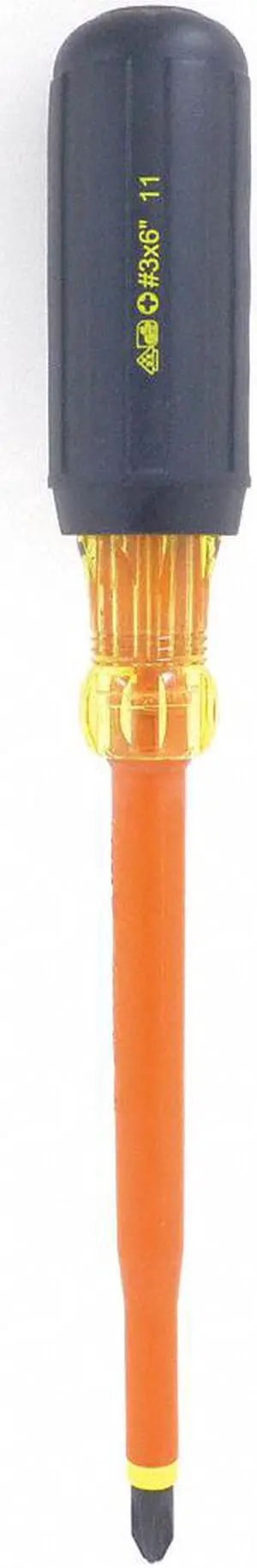 Insulated Screwdriver,Phillips,#3 x 6",Round IDEAL 35-9196