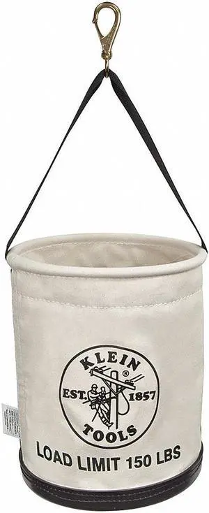 Straight Bucket, 150 lb, 15 x 12 In, Canvas