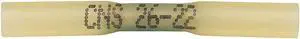 VELVAC 055067-10 Butt Splice Connector,26-22 AWG,Yel,PK10