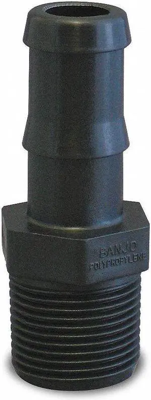 BANJO HB100 Barbed Hose Fitting, For 1 in Hose I.D., Hose Barb x NPT, 1 in x 1