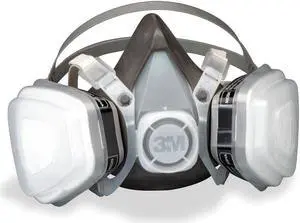3m 3M Half Mask Respirator, Respirator Connection Type: Fixed, Mask Size: M