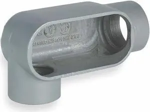 HUBBELL KILLARK LR47 Conduit Outlet Body,Iron,LR,1-1/4 In.