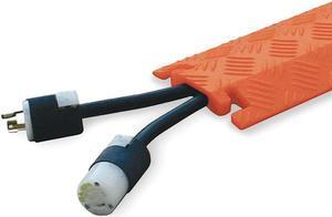 FASTLANE FL1X1.5-O Cable Protector, 3/4 in H, 36-3/4 in L, 5-3/4 in W, 1