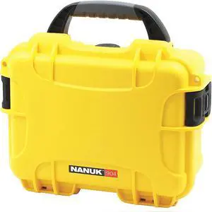 NANUK CASES 904S-000YL-0A0 Yellow Protective Case, 10.2"L x 7.9"W x 4-1/2"D