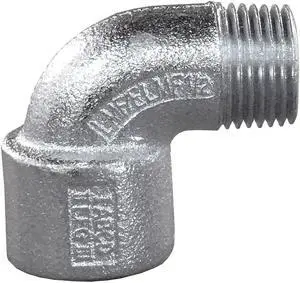 APPLETON ELECTRIC ELMF90-50-A 90Dg M and Fem Elbow,HazLoc,CF Alum,1/2"