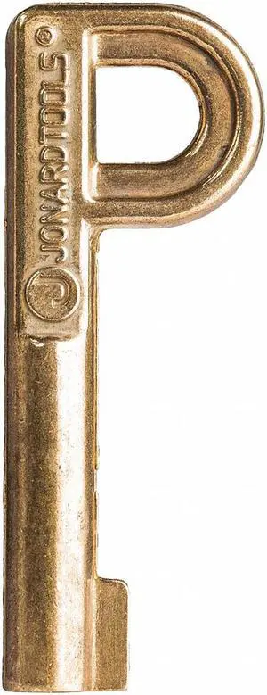JONARD TOOLS TTK-225 P Key,For Self Lock Pedestal Lock,Brass