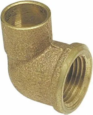 NIBCO 707-3R-LF 1/2X3/8 Reducing Elbow,90 Deg,1/2 x 3/8 In