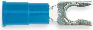 3M MV14-6FLX Fork Terminal, #6 Stud Size, 14 AWG, 1,000 V, Vinyl Insulated,