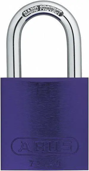Abus Lockout Padlock,KD,Purple,1-1/2"H  72 /40 KD Purple