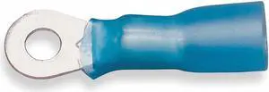 3M MH14-8R/LX Ring Terminal, #8 Stud Size, 14 AWG, 600 V, Heat Shrink