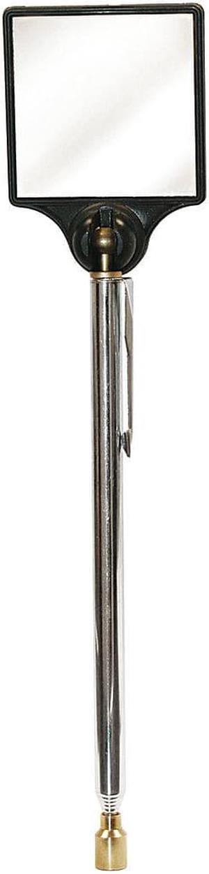 MAG-MATE 301G240 Telescoping Mirror,Glass,2 x2 In,28 In L