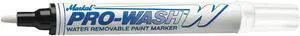 MARKAL 97030 Paint Marker, Medium Tip, White Color Family, Paint