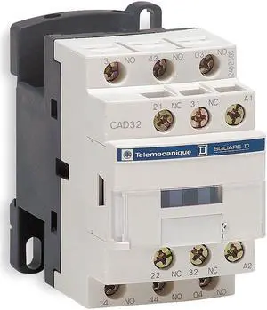SCHNEIDER ELECTRIC CAD50BD IEC Control Relay,5NO,24VDC,10A