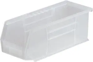 AKRO-MILS 30224SCLAR 4"L x 4-1/8"W x 10-7/8"H Clear Hang and Stack Bin