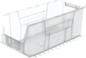 AKRO-MILS 30287SCLAR Clear Super Size Bin, 23-7/8"L x 11"W x 10"H