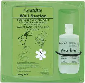 Sperian Emergency Eyewash 203-32-000460-0000 Eyesaline Single 16 Oz Wall Station
