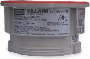 HUBBELL KILLARK NV2IG15 Incandescent Light Fixture,A19/A21