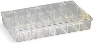 FLAMBEAU 6666KC Compartment Box with 18 compartments, Plastic, 1 13/16 in H x