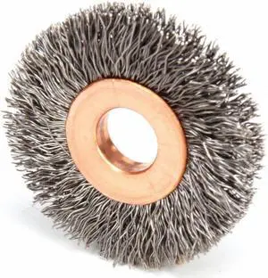 WEILER 96306 Crimped Wire Wheel Wire Brush, Arbor, 1-1/2"