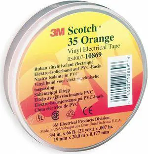 Scotch Electrical Tape   35 3/4X66 ORNGE