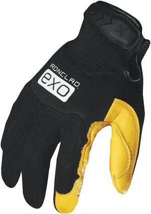 IRONCLAD EXO-MPLG-06-XXL Mechanics Gloves, 2XL, Black, Single Layer, Spandex,