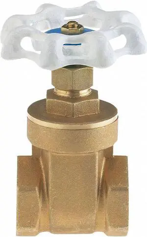 MILWAUKEE VALVE UP667 1-1/4 Gate Valve,1-1/4 In.,Low Lead Brass