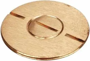STEEL CITY 693-SC Floor Sub-Plate, Floor Box Type, 1 Gang, Brass