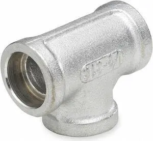 ZORO SELECT 4307005120 1-1/2" Socket Weld SS Tee