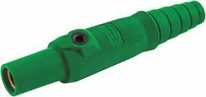 HUBBELL WIRING DEVICE-KELLEMS HBL15FGN Connector,3R, 4X, 12,Female,Green,8-2