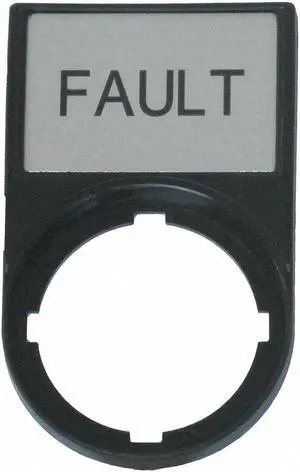 EATON M22S-ST-GB8 Legend Plate,Rectangular,Black