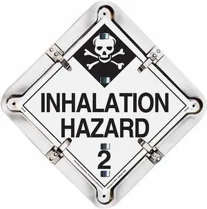 LABELMASTER 27HM206 Vehicle Placard Flipchart, Aluminum, 13 1/2 in W x 13 1/2
