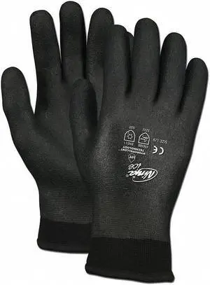 Mcr Safety Coated Gloves,Full,M,9-3/4",PR N9690FCM Mcr Safety Coated Gloves,Full,M,9-3/4",PR N9690FCM