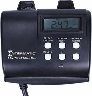INTERMATIC HB880R Timer,Digital,120V,15A,Plug In
