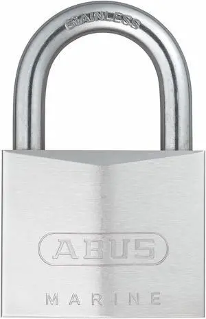 Abus Keyed Padlock,1 5/64 in,Rectangle,Silver  75IB/50 KD
