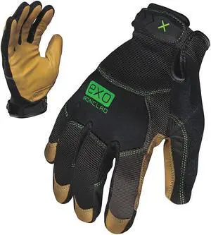 IRONCLAD EXO-MOL-03-M Medium Gray TPR Puller Cuff Mechanics Gloves