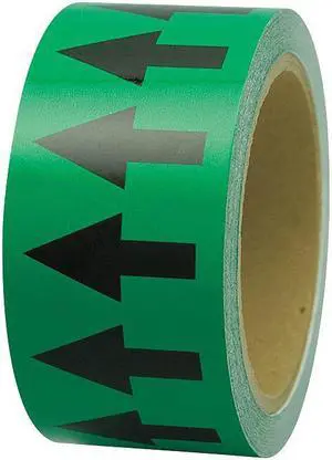 INCOM MANUFACTURING PMA158 Arrow Tape,Black/Green,1 In. W