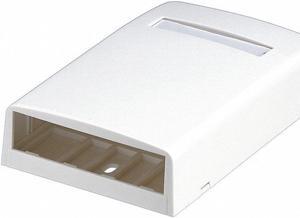 PANDUIT CBX4WH-AY Surface Mount Box,Mini Com,4 Port,White