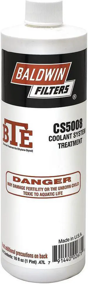BALDWIN FILTERS CS5008 BTE Coolant System Treatment, 1 pt.