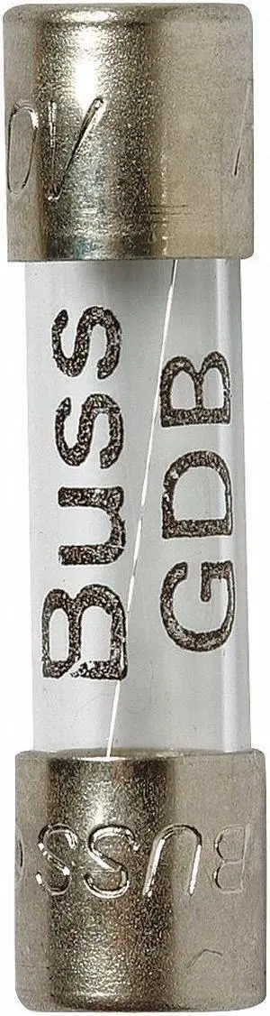 EATON BUSSMANN GDB-80MA Glass Fuse, Fast-Acting, 80mA, 250V AC, 35A at 250V AC,