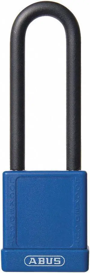 ABUS 74HB/40-75 KD BLUE Lockout Padlock, Keyed Different, Plastic-Covered
