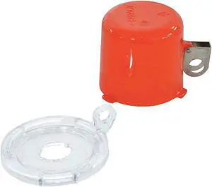BRADY 134018 Push Button Lockout,16mm,Plastic